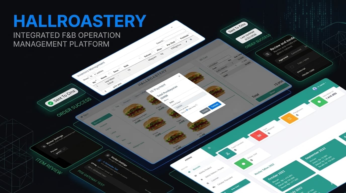 Screenshot of HallRoastery: Integrated F&B Operation Management Platform