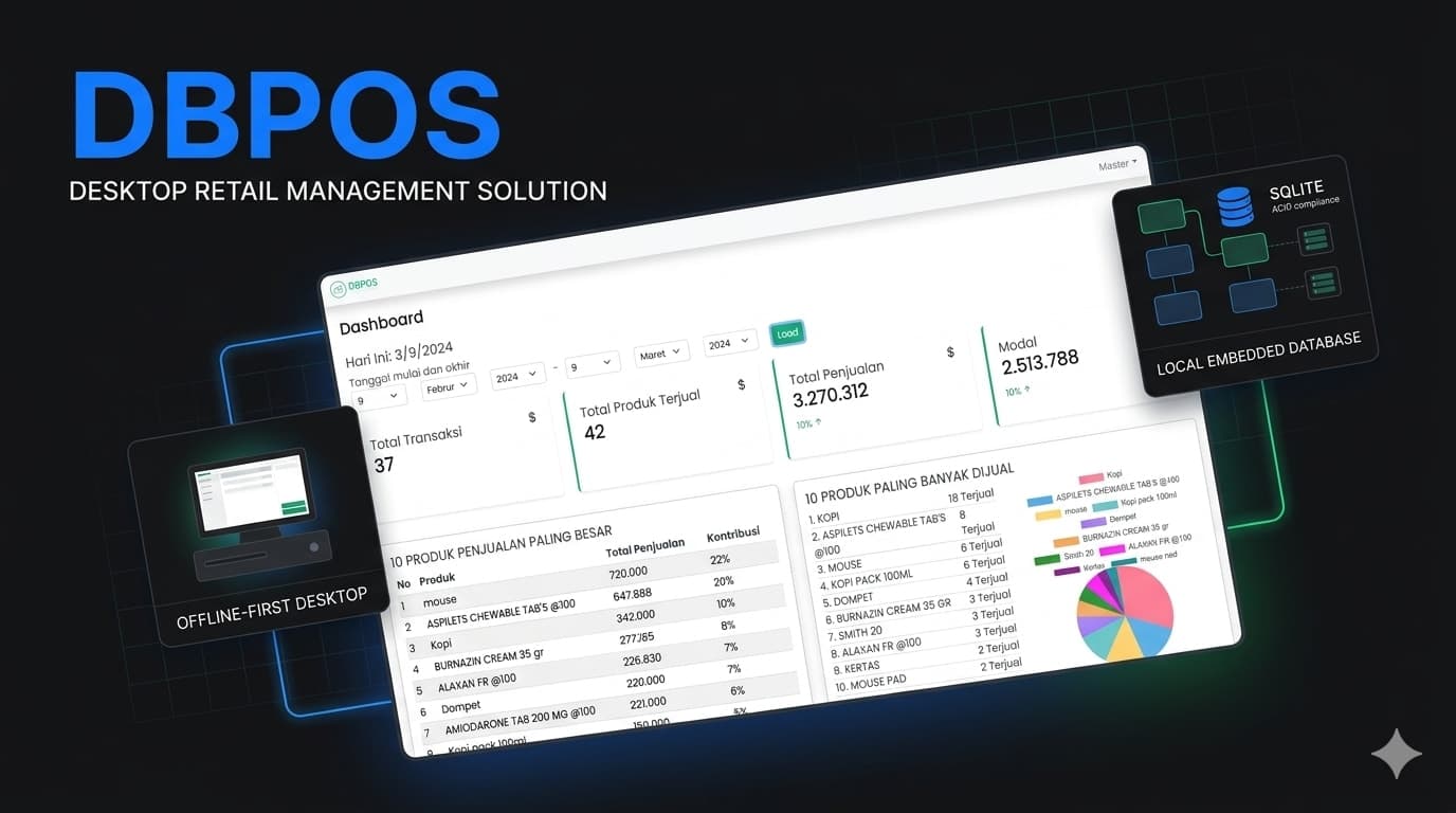 Screenshot of DBPOS: Production-Ready Desktop POS & Store Management 